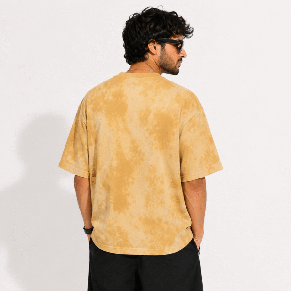 ZELQUAR™ Premium Embroidered Tie-Dye Oversized T-Shirt | 260 GSM Heavyweight Cotton Blend
