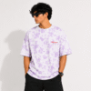 ZELQUAR™ Premium Embroidered Tie-Dye Oversized T-Shirt | 260 GSM Heavyweight Cotton Blend |