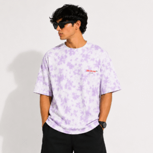 ZELQUAR™ Premium Embroidered Tie-Dye Oversized T-Shirt | 260 GSM Heavyweight Cotton Blend |