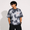 ZELQUAR™ Premium Embroidered 260 GSM heavyweight Tie-Dye Oversized T-Shirt.
