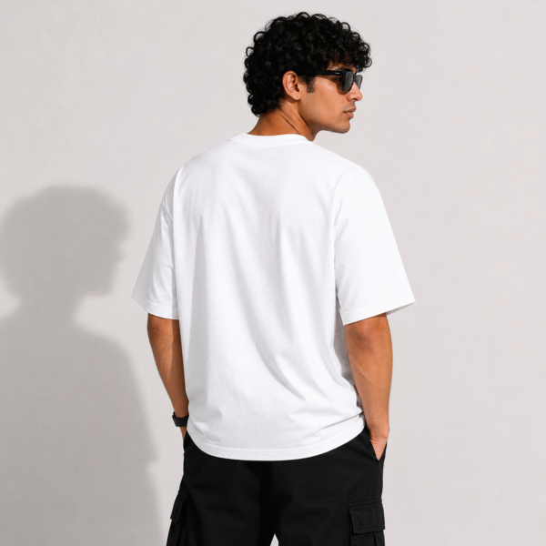 ZELQUAR™ Men's 240 GSM Oversized JDM Skyline Graphic T-Shirt | Premium Heavyweight Cotton