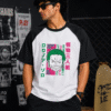 ZELQUAR™ Men's Black Charcoal Melange180 GSM weight Oversized Raglan