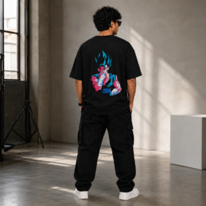 Goku Ultra Instinct Oversized T-Shirt | 240 GSM Premium Cotton Men's Oversized Classic T-Shirt