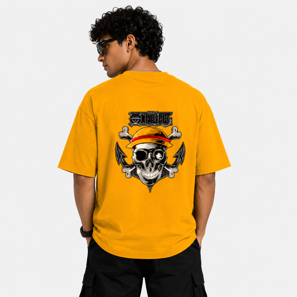Onepiece Oversized T-Shirt | 240 GSM Premium Cotton | Men's Oversized Classic T-Shirt