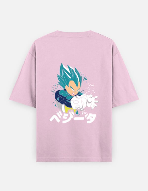 ZELQUAR™ Dragon Ball Vegeta Oversized T-Shirt | 240 GSM Premium Cotton | Men's Oversized Classic T-Shirt