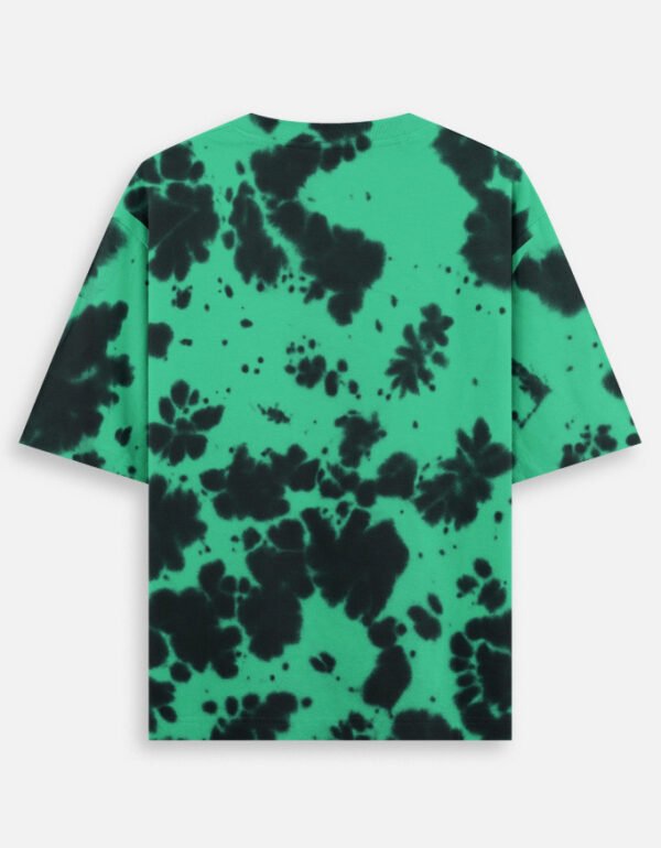 ZELQUAR™ Premium 260 GSM heavyweight  Embroidered Tie-Dye Oversized T-Shirt.