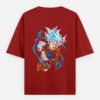 Goku Ultra Instinct Oversized Men's T-Shirt | 240 GSM Premium Cotton | Unisex Oversized Classic T-Shirt