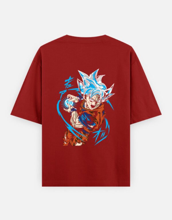 Goku Ultra Instinct Oversized Men's T-Shirt | 240 GSM Premium Cotton | Unisex Oversized Classic T-Shirt