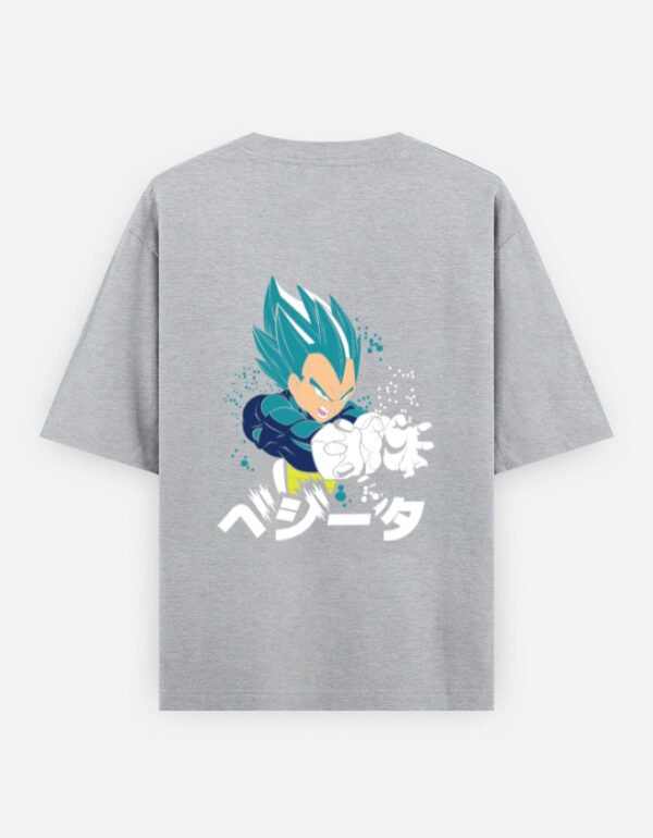 ZELQUAR™ Dragon Ball Vegeta Oversized T-Shirt | 240 GSM Premium Cotton | Men's Oversized Classic T-Shirt