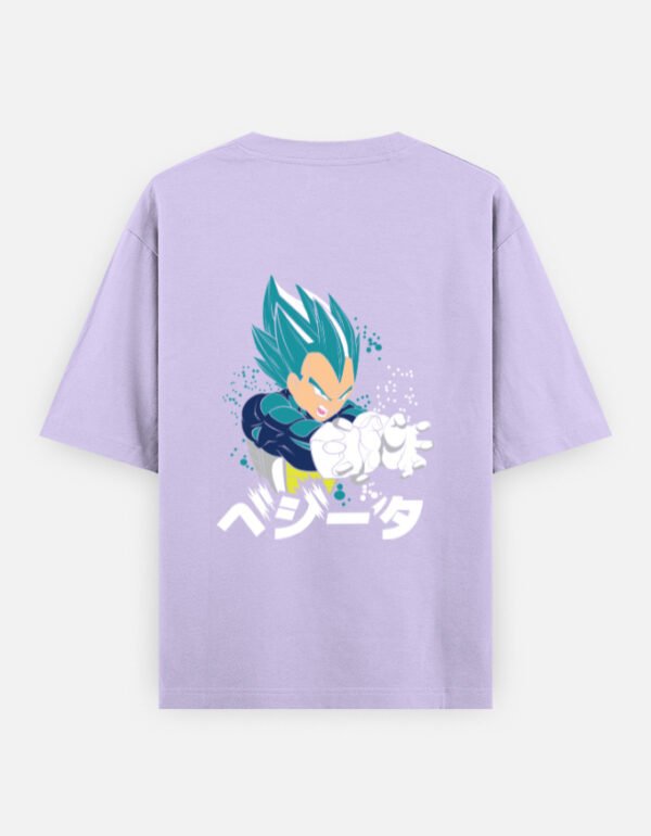 ZELQUAR™ Dragon Ball Vegeta Oversized T-Shirt | 240 GSM Premium Cotton | Men's Oversized Classic T-Shirt